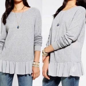 Urban outfitters kimichi blue peplum grey sweater